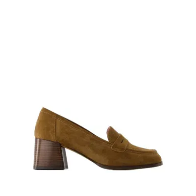 Rouje Dorothee Loafers -  - Leather - Beige In Brown