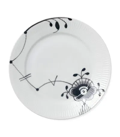 Royal Copenhagen Black Fluted Mega Plate In White