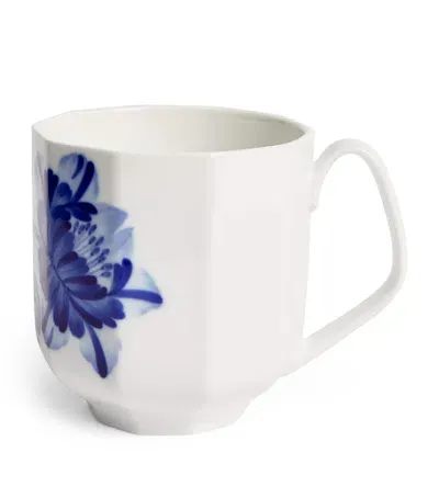 Royal Copenhagen Blomst Camellia Mug In Blue