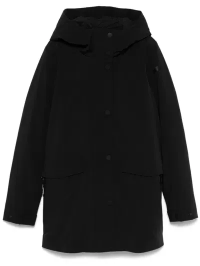 Rrd Egg Floating Parka In Black  