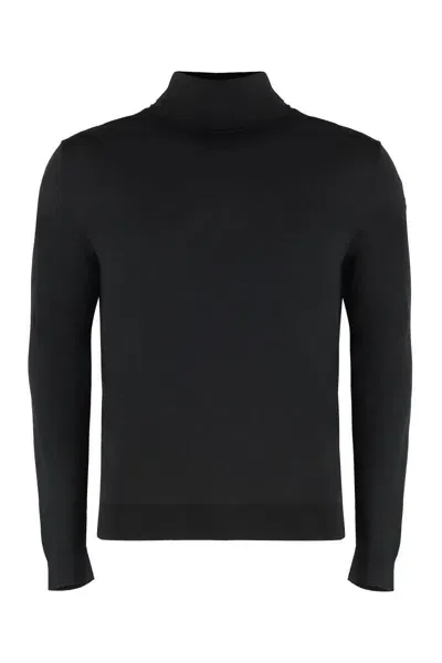 Rrd Maxell Viscose Blend Turtleneck Sweater In Black