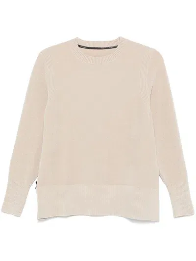 Rrd Velvet Round-neck Sweater In Neutrals