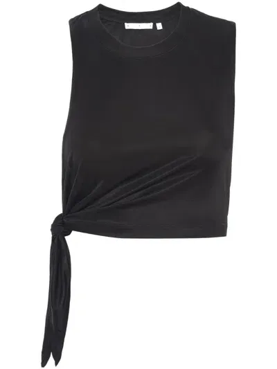 Rta Knot-detailing Cropped Top In Black