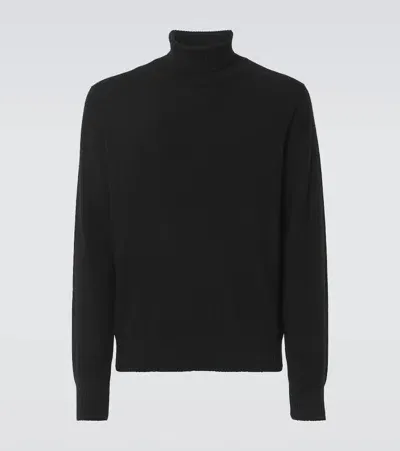 Rubinacci Cashmere Turtleneck Sweater In Black