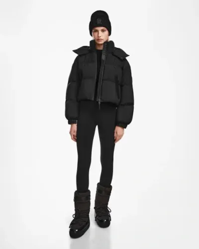 Rudsak Crop Down Puffer In Black