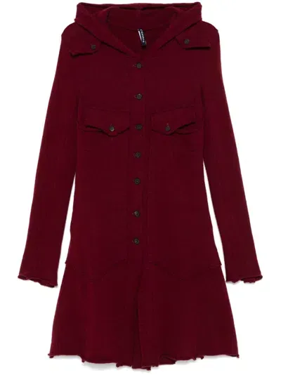 Rundholz Cashmere Cardi-coat In Red