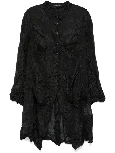 Rundholz Crinkled Blouse In Black