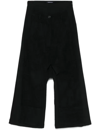 Rundholz Drop-crotch Trousers In Black