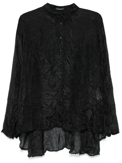 Rundholz Silk Shirt In Black