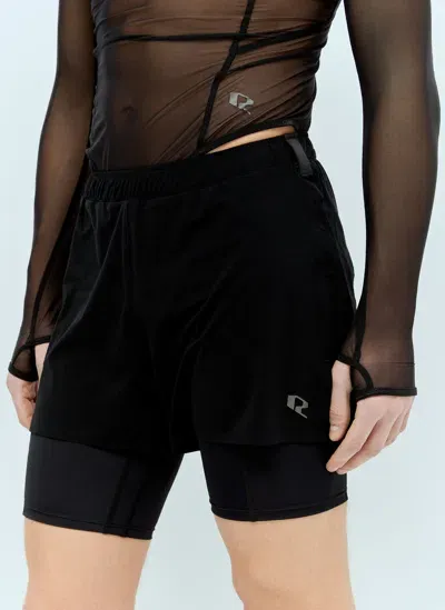 Running Order Adasi 8 Double Liner Shorts In Black