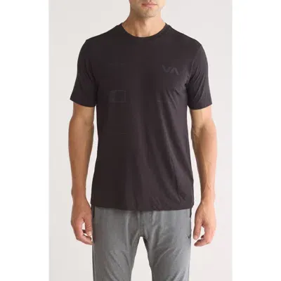 Rvca Va Sport Radiate Performance Graphic T-shirt In Black