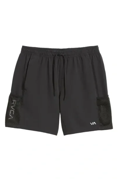 Rvca X Over Utility Shorts In Black