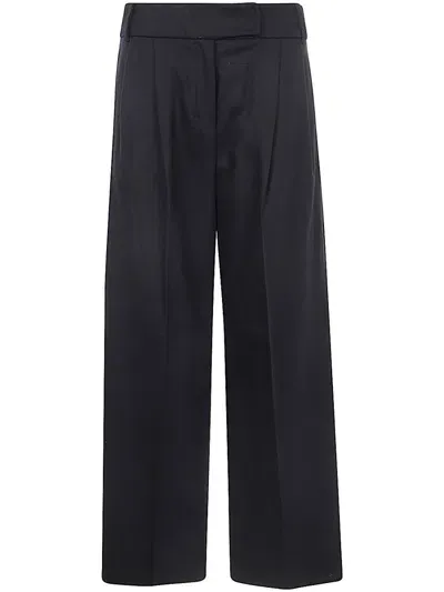 's Max Mara Carmen High Waist Wide Leg Pants In Black