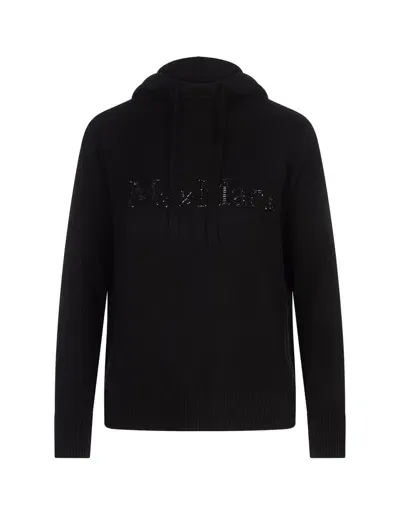 's Max Mara Black Gorizia Knitted Hoodie