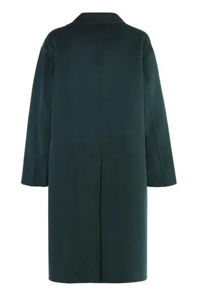 's Max Mara Oliver Double Breasted Wool Coat In Green