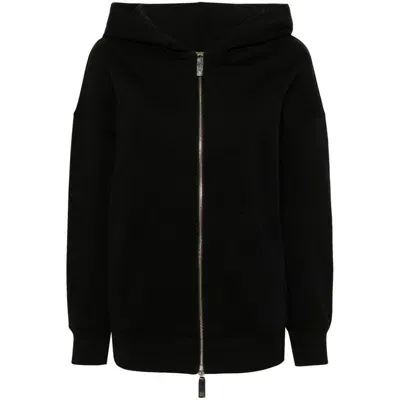 's Max Mara Black Cotton Blend Doppia Oversize Sweatshirt