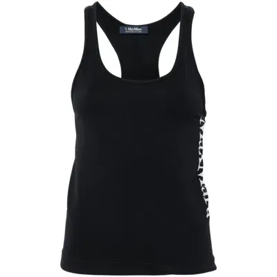 's Max Mara Fortuna Logo-jacquard Tank Top In Black