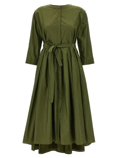 's Max Mara Zoe Belted Crewneck Dress In Green