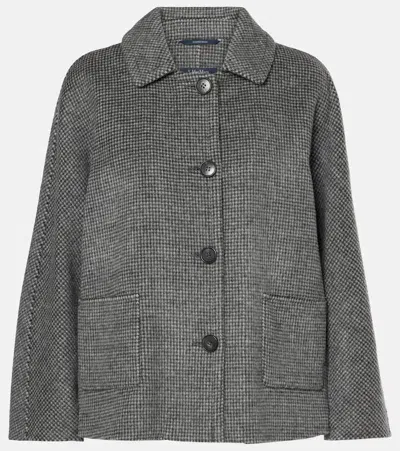 's Max Mara Sorriso Wool Blend Shirt Jacket In Black