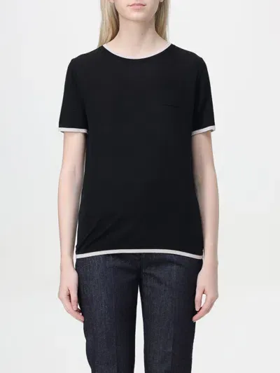 's Max Mara Egidio T-shirt In Virgin Wool In Black