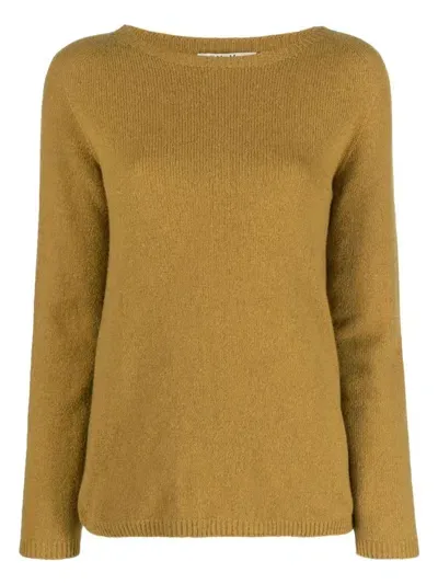 's Max Mara S Max Mara Cashmere Crewneck Sweater In Yellow