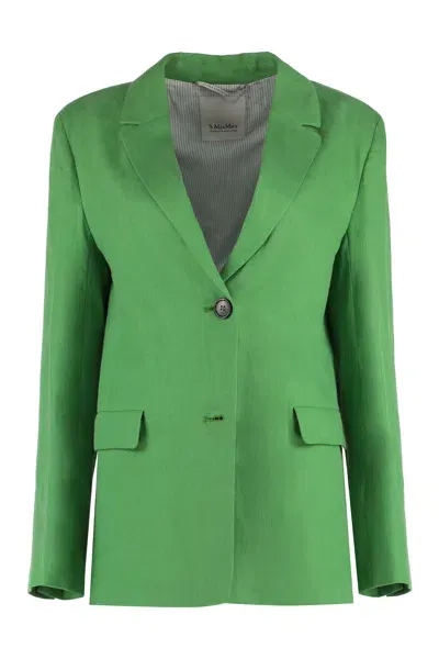 's Max Mara Women's Sofia Linen Blazer In Green