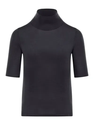 's Max Mara Wool Yarn Turtleneck In Black