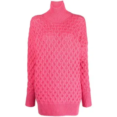 Sa Su Phi Roll-neck Cashmere Jumper In Pink