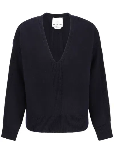 Sa Su Phi Rasato Sweater In Navy