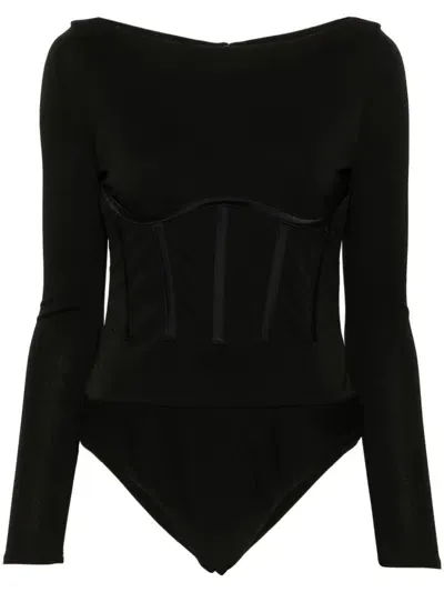 Safiyaa Krissie Bodysuit In Black