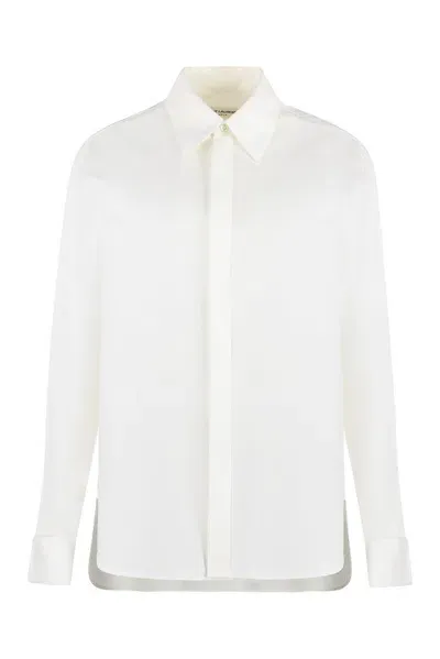 Saint Laurent Boyfriend Long In White