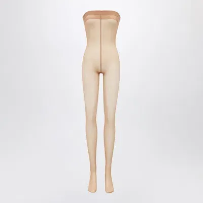 Saint Laurent Caramel-coloured Tights Jumpsuit In Brown