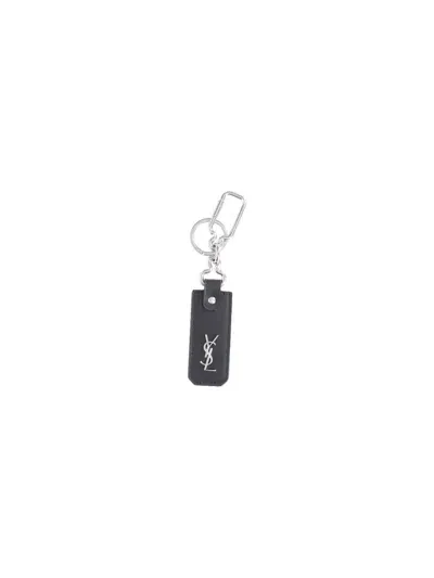 Saint Laurent "cassandre" Keyring In Black  