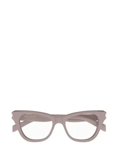 Saint Laurent Cat-eye Glasses In Pink