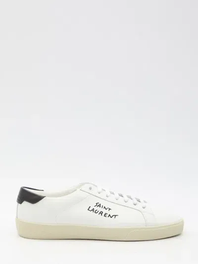 Saint Laurent Court Sl/06 Sneakers In White