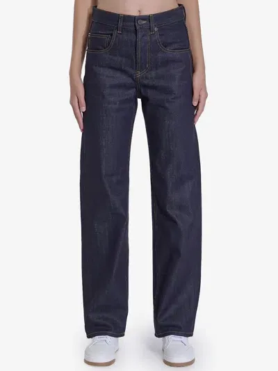 Saint Laurent Denim Jeans In Purple