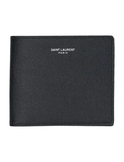 Saint Laurent East/west Wallet In Black