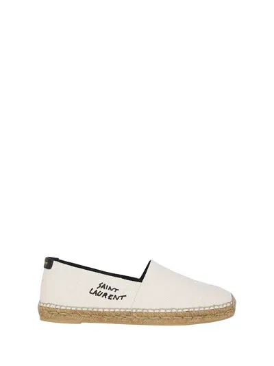 Saint Laurent Espadrilles In White