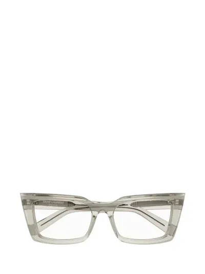 Saint Laurent Eyewear Eyeglasses In Gray