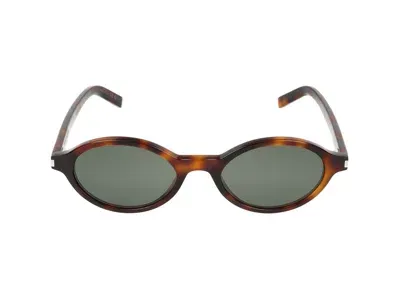 Saint Laurent Eyewear Jeanne Oval Frame Sunglasses In Multi