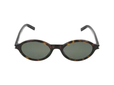 Saint Laurent Eyewear Jeanne Oval Frame Sunglasses In Multi