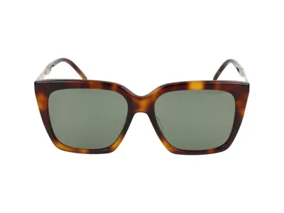 Saint Laurent Eyewear Oversized Frame Sunglasses In Multi