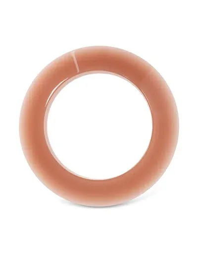 Saint Laurent Flattened Bangle In Pink