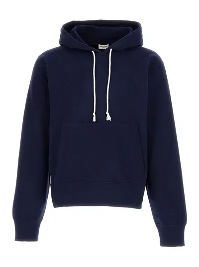 Saint Laurent Hoodie Champion In Blue