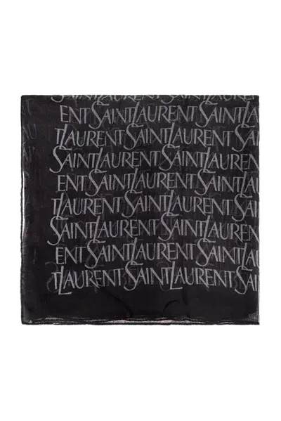 Saint Laurent Large Square Scarf In Multi