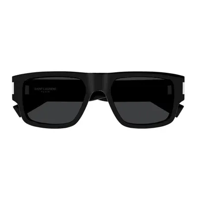 Saint Laurent Sl 659 Linea New Wave 001 Black Sunglasses In Brown