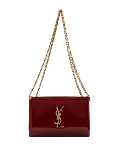 Saint Laurent Small Kate Bag In Burgundy