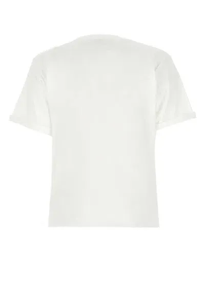 Saint Laurent White Cotton T-shirt