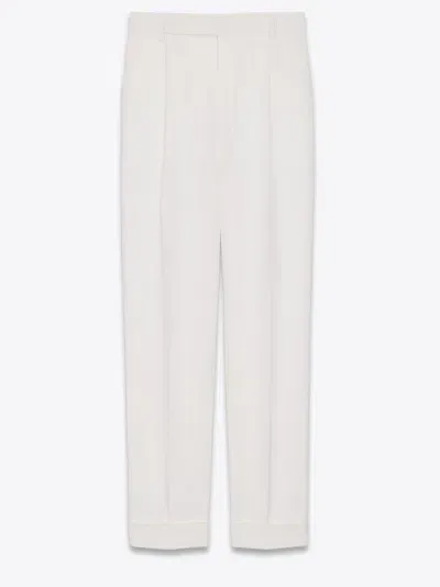 Saint Laurent White Tailored Trousers