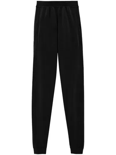 Saint Laurent Wool Tracking Pants In Black